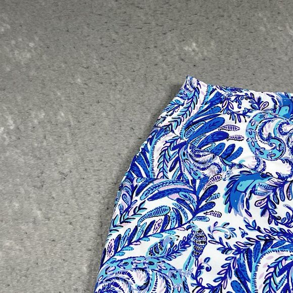 Lilly Pulitzer Shorts Womens Size Small Blue Luxletic Reid UPF 50+ Resort Golf - Picture 3 of 11